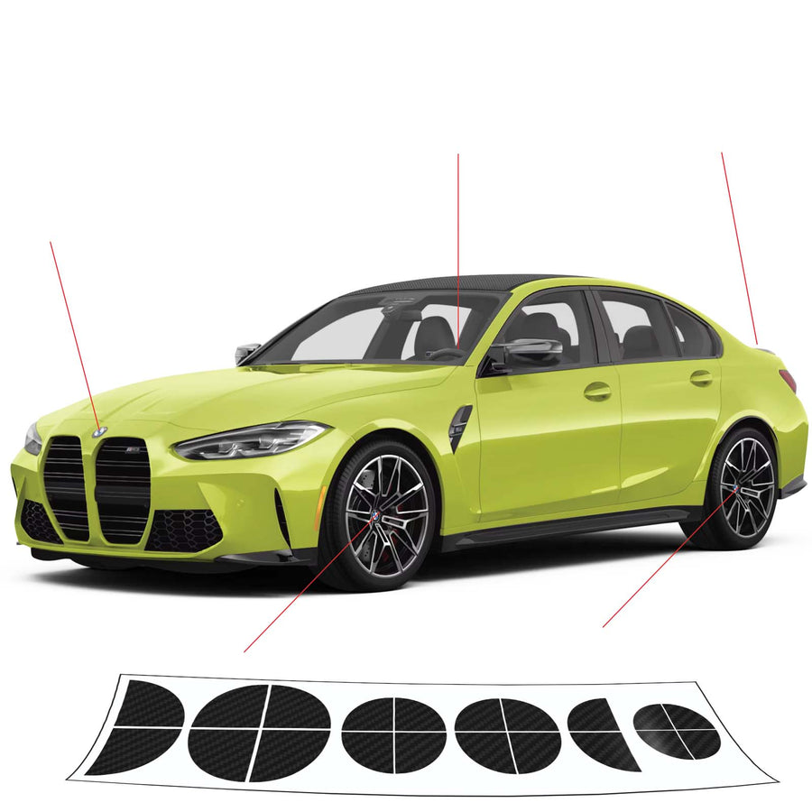 2021-2025 BMW G80 M3 Roundel Overlay Decals