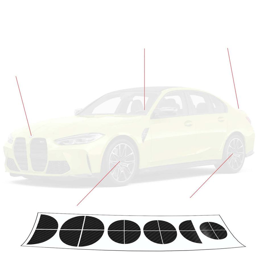 Roundel Overlay DECAL | 2021-2025 BMW G80 M3