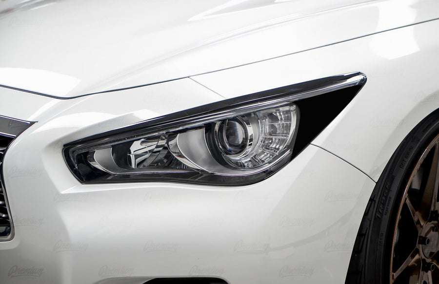 Headlight Amber Delete - Gloss Black  | Infiniti Q50 (2014-2019)