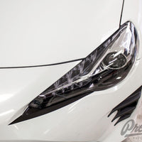 Under Eyelid Front Bumper Vinyl Accent - Gloss Black | 2017-2018 Toyota GT86
