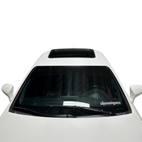 Universal Fit | GLOSS BLACK Window Banner - Blank ( No Logo )