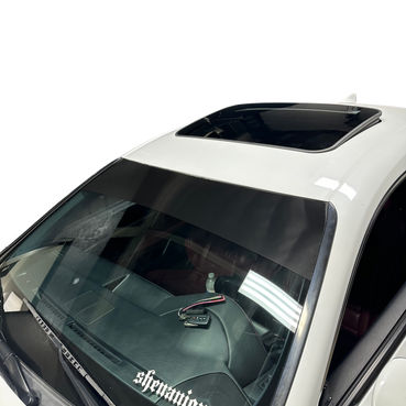 Universal Fit | GLOSS BLACK Window Banner - Blank ( No Logo )