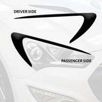 Headlight Amber Delete Eyelid Overlay | 2013-2017 Genesis Coupe