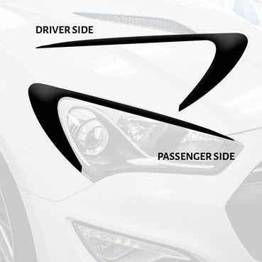 Headlight Amber Delete Eyelid Overlay | 2013-2017 Genesis Coupe