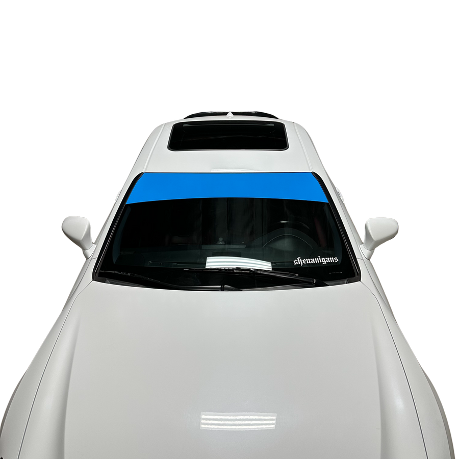 Universal Fit | GLOSS LIGHT BLUE Window Banner - Blank ( No Logo )