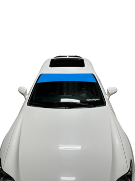 Universal Fit | GLOSS LIGHT BLUE Window Banner - Blank ( No Logo )