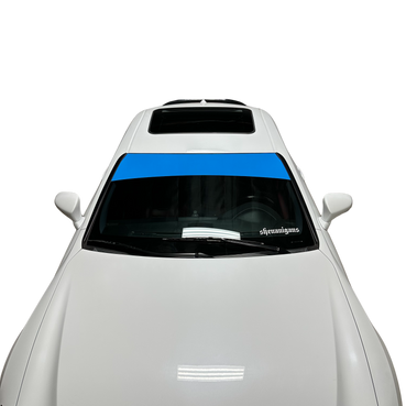 Universal Fit | GLOSS LIGHT BLUE Window Banner - Blank ( No Logo )