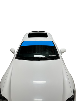 Universal Fit | GLOSS LIGHT BLUE Window Banner - Blank ( No Logo )