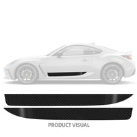 Lower Door Accent / Runner - Carbon Fiber Vinyl | 2022+ Subaru BRZ & Toyota GR86