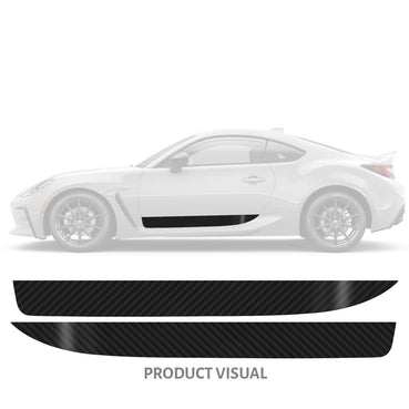 Lower Door Accent / Runner - Carbon Fiber Vinyl | 2022+ Subaru BRZ & Toyota GR86
