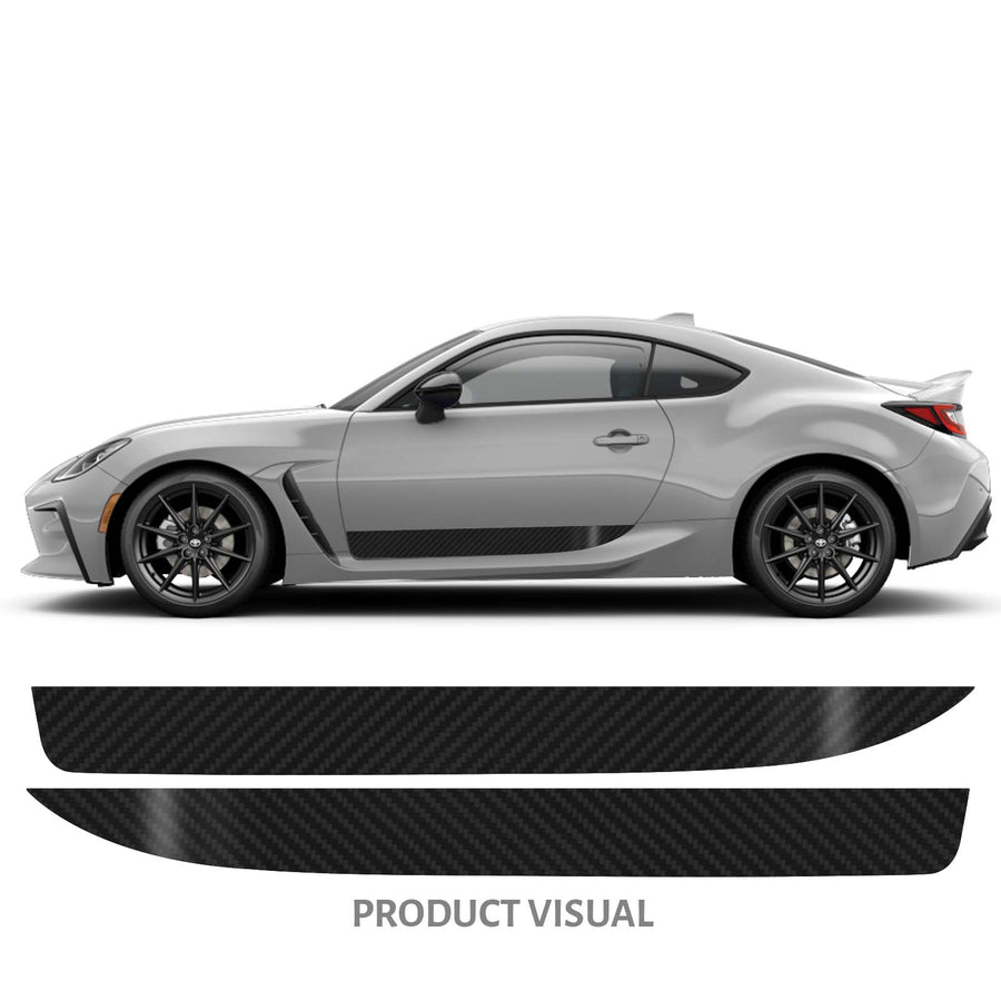 Lower Door Accent / Runner - Carbon Fiber Vinyl | 2022+ Subaru BRZ & Toyota GR86