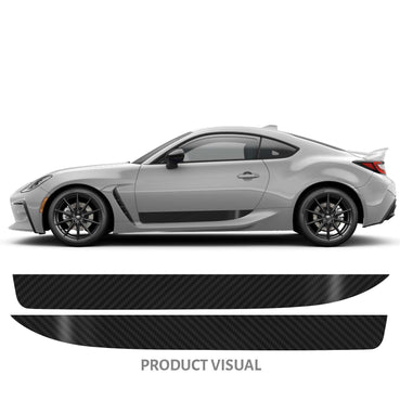 Lower Door Accent / Runner - Carbon Fiber Vinyl | 2022+ Subaru BRZ & Toyota GR86