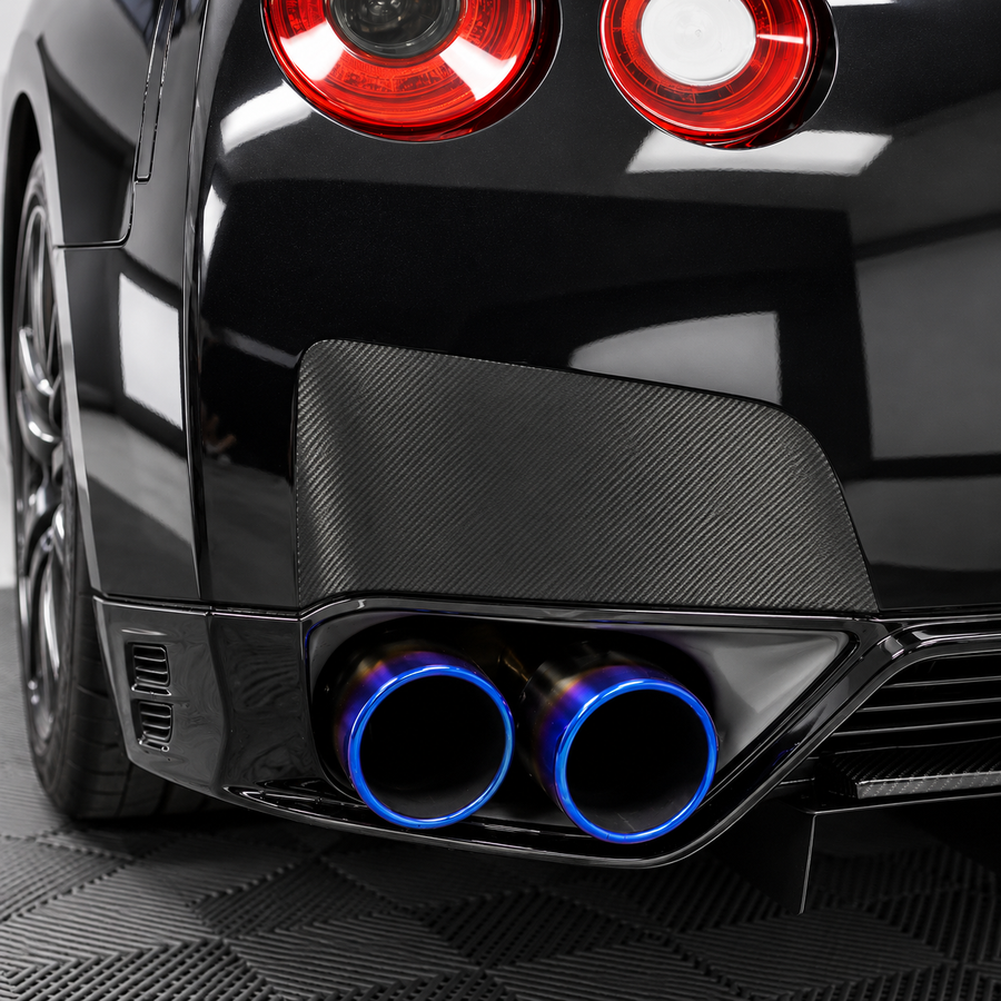 2009-2016 Nissan GTR Rear Bumper Accent Exhaust Guard Vinyl Overlays