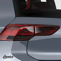 Smoked Tail Light Turn Signal Overlays | |MK8 2022+ GTI,2022+ Golf R