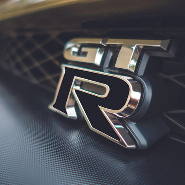 2009-2025 Nissan GTR Front and Rear GTR Badge Emblem Inlay Set