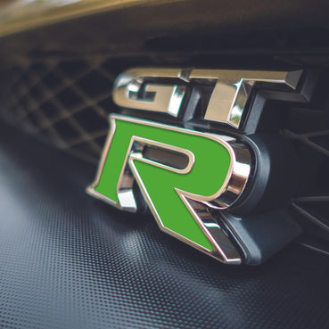 2009-2025 Nissan GTR Front and Rear GTR Badge Emblem Inlay Set