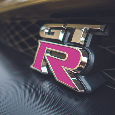 2009-2025 Nissan GTR Front and Rear GTR Badge Emblem Inlay Set
