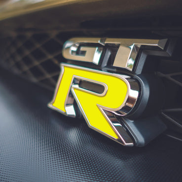 2009-2025 Nissan GTR Front and Rear GTR Badge Emblem Inlay Set