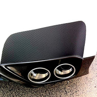 Rear Bumper Accent Exhaust Guard Vinyl Overlays | 2009-2016 Nissan GTR