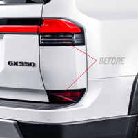 Smoked Tail Light + Reflector Pre Cut Overlays | 2024+ Lexus GX550