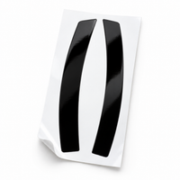 2023-2026 BMW G87 M2 Front Bumper Reflector Pre-Cut Vinyl Overlay | Smoked Tint & Gloss Black