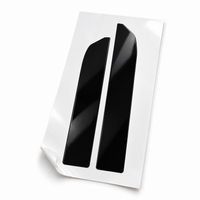 2023-2026 BMW G87 M2 Rear Bumper Reflector  Pre-Cut Vinyl Overlay | Smoked Tint & Gloss Black