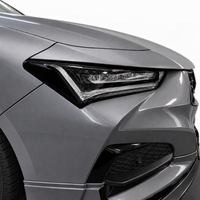 2021–2025 Acura TLX headlight amber reflector with smoked tint overlay installed