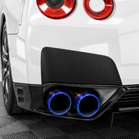 2009–2016 Nissan GT-R R35 Rear Bumper Exhaust Guard Vinyl Overlays | Pre-Cut Pair