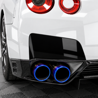 2009–2016 Nissan GT-R R35 Rear Bumper Exhaust Guard Vinyl Overlays | Pre-Cut Pair