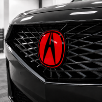 2022–2026 Acura MDX Front Emblem Pre-Cut Overlay | Heritage Red