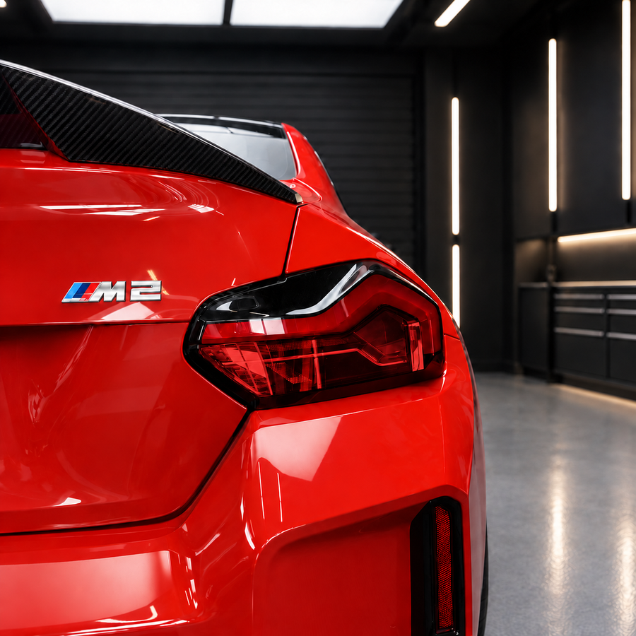 2023-2026 BMW G87 M2 Red Taillight Tint Pre-Cut Vinyl Overlays