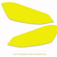 Yellow Headlight Tint Overlays (2015-2017 Golf & GTI)