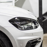 Headlight Eyelid Overlay - Gloss Black | 2018-2020 Volkswagen Golf R
