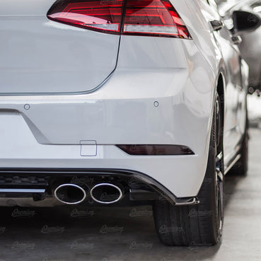 Rear Bumper Reflector Black Out Overlay - Gloss Black | 2018-2020 VW GTI & 2018-2019 VW GOLF R