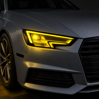 2017–2019 Audi A4 / S4 B9 DRL Tint + Amber Delete Overlays & Yellow Headlight | Pre-Cut Kit