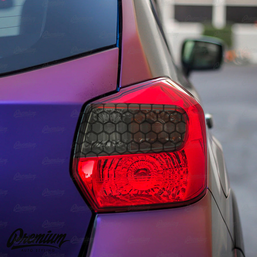 Tail Light Honeycomb Insert Overlay - Smoke Tint