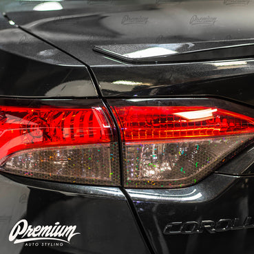 2020-2022 Toyota Corolla Sedan Tail Light Smoke Overlay - BioHex Tint | E210