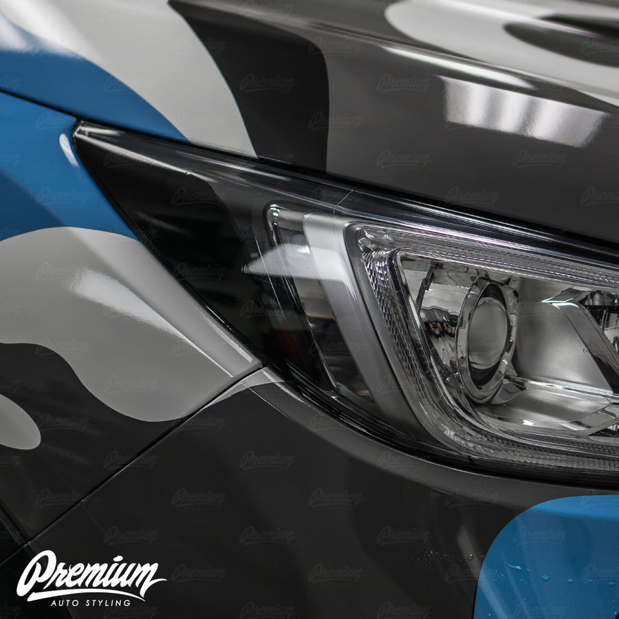 Headlight Amber Delete Overlay - Gloss Black Vinyl | 2019-2021 Subaru Ascent