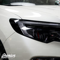 Headlight Amber Delete V1 Gloss Black Vinyl Overlay | Honda Pilot 2016-2018