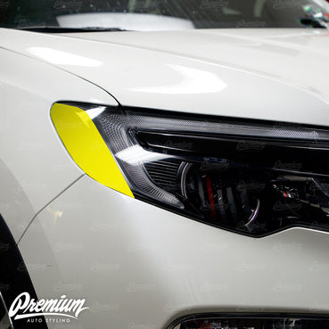 Headlight Amber Delete V1 Gloss Black Vinyl Overlay | Honda Pilot 2016-2018