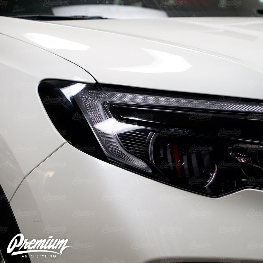 Headlight Amber Delete V2 Gloss Black Vinyl Overlay | Honda Pilot 2016-2018