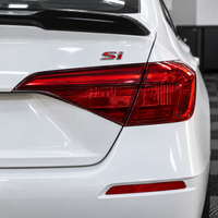 2022–2026 Honda Civic Si Sedan passenger taillight with transparent red tint overlays covering the clear insert sections.