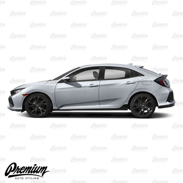 Window Trim Chrome Delete Vinyl Overlay Kit - Satin Black