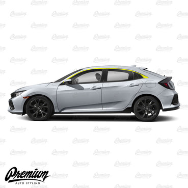 Window Trim Chrome Delete Vinyl Overlay Kit - Satin Black