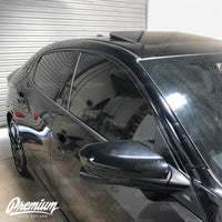 Window Trim Chrome Delete Vinyl Overlay Kit - Gloss Black