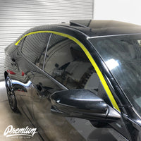 Window Trim Chrome Delete Vinyl Overlay Kit - Gloss Black