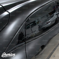 Window Trim Chrome Delete Vinyl Overlay Kit - Satin Black