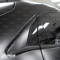 Window Trim Chrome Delete Vinyl Overlay Kit - Satin Black