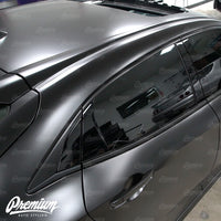 Window Trim Chrome Delete Vinyl Overlay Kit - Satin Black