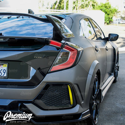 Rear Bumper Reflector Smoke Tint Overlay